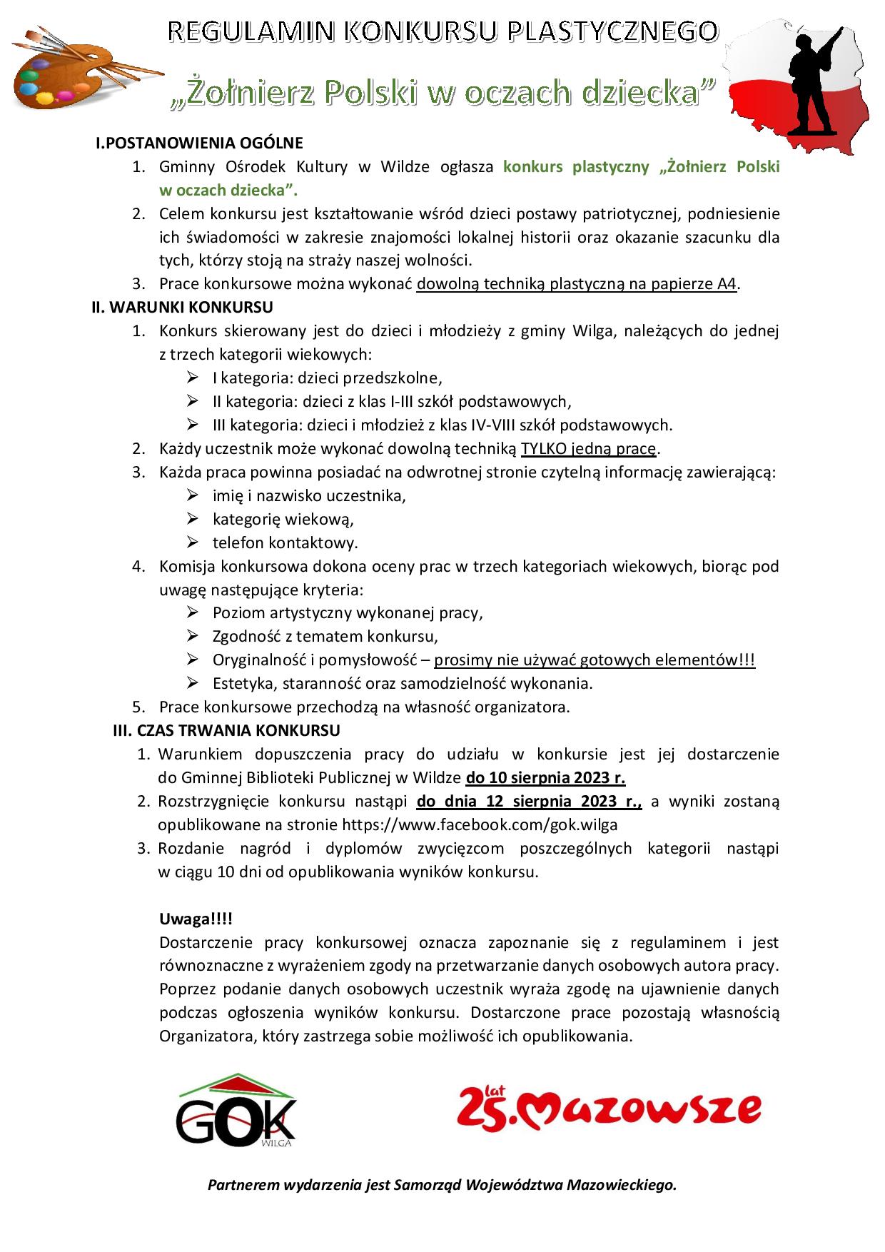 REGULAMINzolnierz