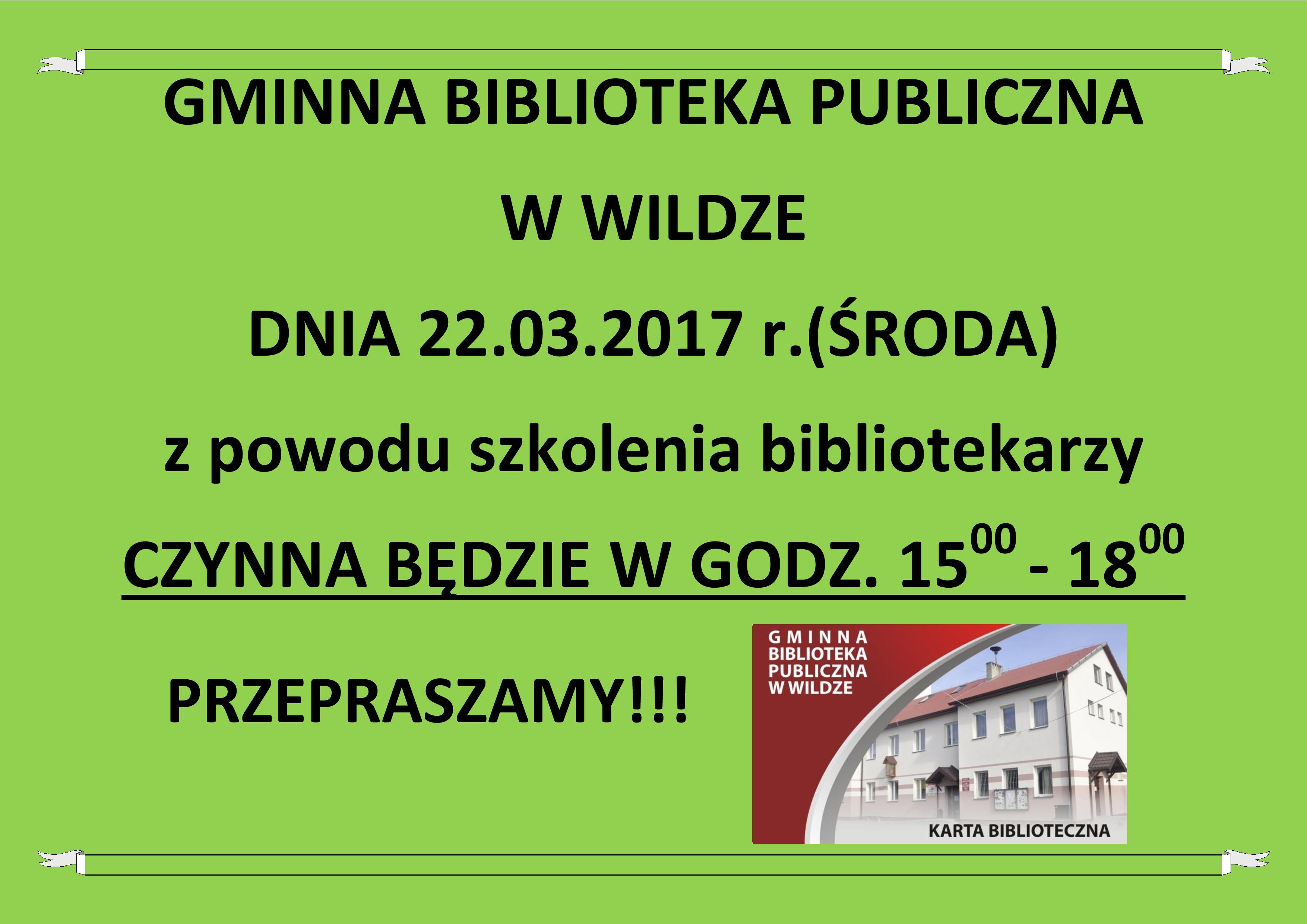 biblioteka ogloszenie
